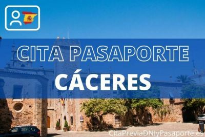 Cita previa pasaporte Cáceres