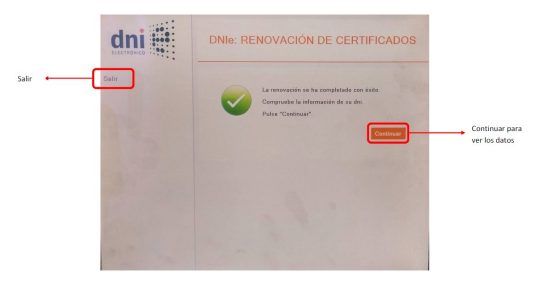 Finalización del proceso de renovación de certificados del DNI
