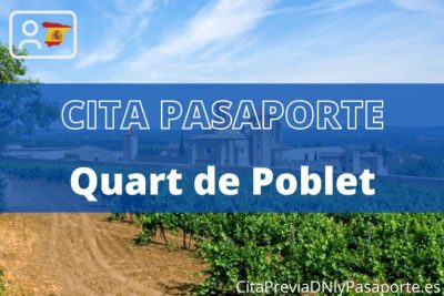 Reserva tu cita previa para renovar el Pasaporte en Quart de Poblet