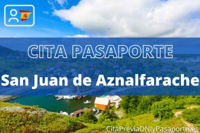 Reserva tu cita previa para renovar el Pasaporte en San Juan de Aznalfarache
