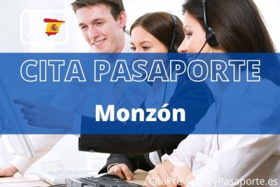 Reserva tu cita previa para renovar el Pasaporte en Monzón