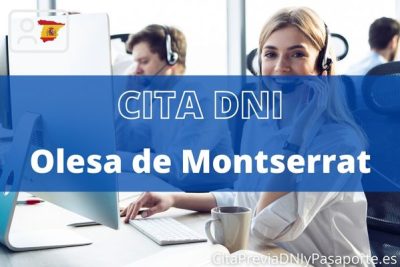 Reserva tu cita previa para renovar el DNI-e en Olesa de Montserrat