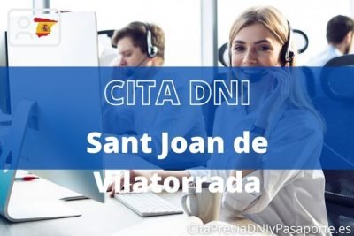 Reserva tu cita previa para renovar el DNI-e en Sant Joan de Vilatorrada