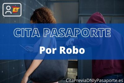 Solicitar cita previa para duplicado del pasaporte por robo